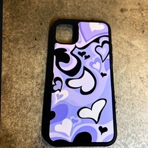 Purple Heart Pattern Phone Case